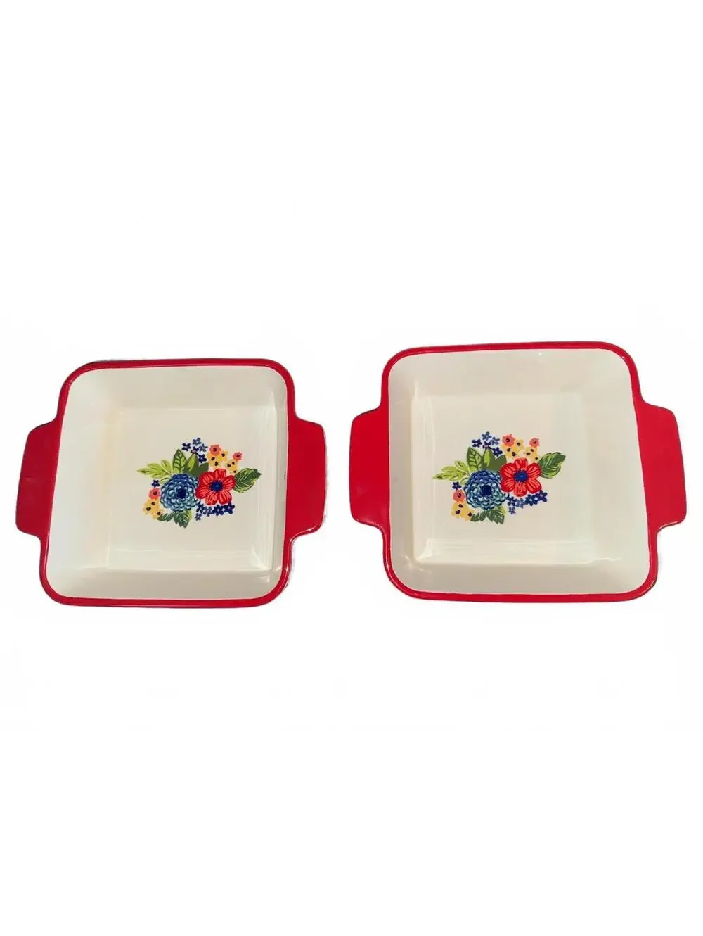 The Pioneer Woman Floral Square Bakeware Dishes Set of 2